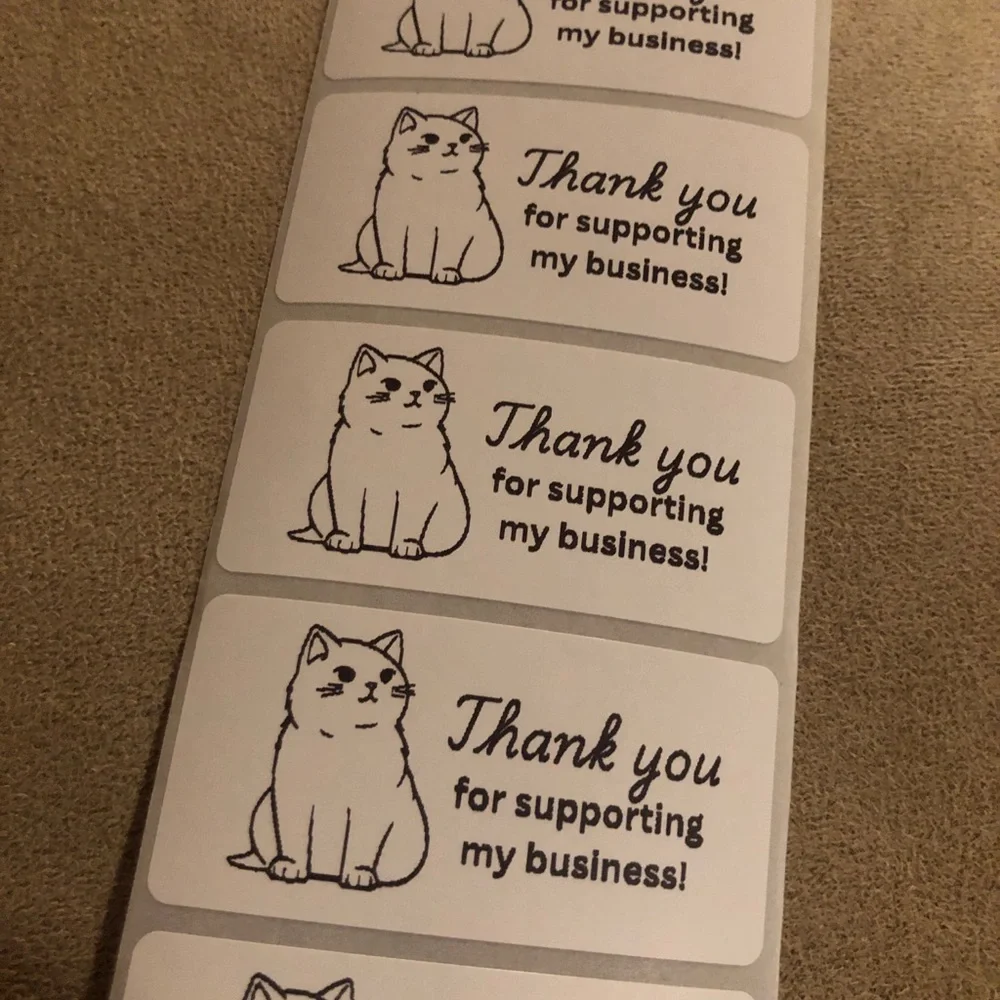 30 Custom Cat and Happy Mail Stickers